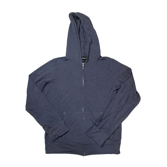 Monrow Navy Blue Hoodie Sweatshirt NEW - Picture 1 of 5